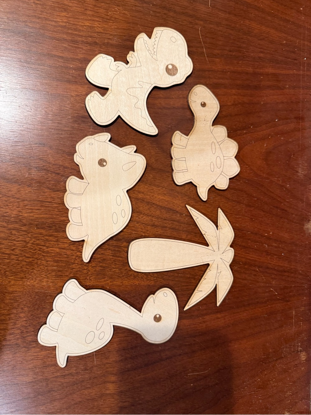 Wooden Kids Coloring/Painting Kits - Natural Wood